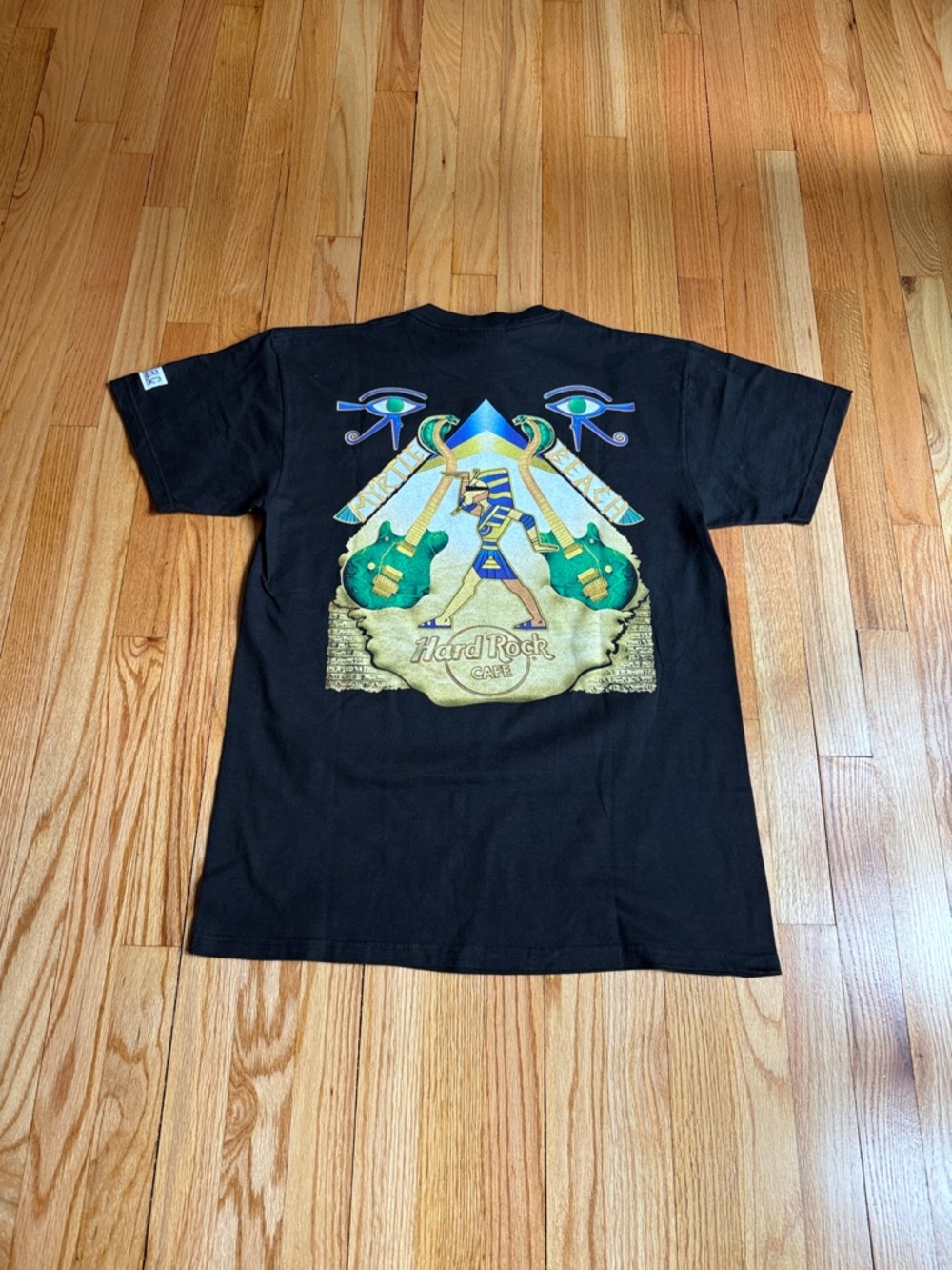 Vintage 90s Made in USA Hard Rock Cafe Myrtle Beach Black Shirt Mens Size Large